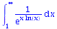 int(`/`(1, `*`(exp(`*`(x, `*`(ln(x)))))), x = 1 .. infinity)