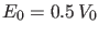 $ E_0=0.5\,V_0$