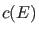 $ c(E)$
