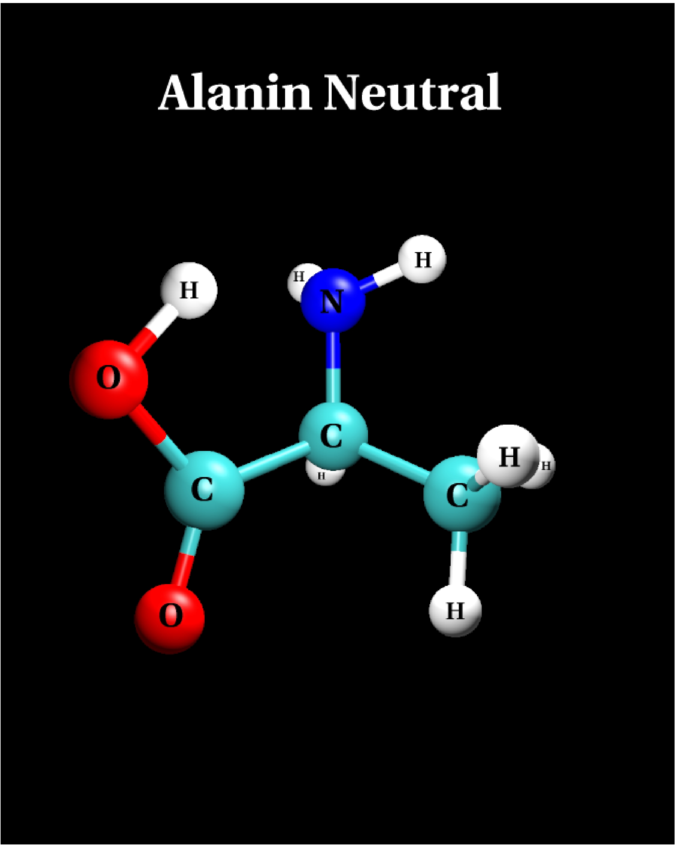alanine: neutral structure