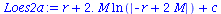 `+`(r, `*`(2., `*`(M, `*`(ln(abs(`+`(`-`(r), `*`(2, `*`(M)))))))), c)
