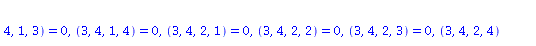 table( [( index_char ) = [-1, -1, -1, -1], ( compts ) = array( 1 .. 4, 1 .. 4, 1 .. 4, 1 .. 4, [( 1, 3, 3, 4 ) = 0, ( 1, 3, 1, 3 ) = `+`(`-`(`/`(`*`(`/`(1, 2), `*`(diff(A(r), r), `*`(r))), `*`(B(r))))...