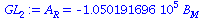 A[R] = `+`(`-`(`*`(105019.1696, `*`(B[M]))))