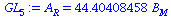 A[R] = `+`(`*`(44.40408458, `*`(B[M])))