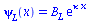psi[L](x) = `*`(B[L], `*`(exp(`*`(kappa, `*`(x)))))