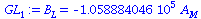 B[L] = `+`(`-`(`*`(105888.4046, `*`(A[M]))))