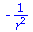 `+`(`-`(`/`(1, `*`(`^`(r, 2)))))