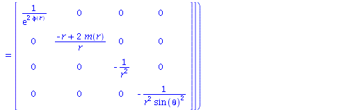 `:=`(ginv, table([index_char = [1, 1], compts = Matrix(%id = 12638608)]))