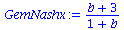 `/`(`*`(`+`(b, 3)), `*`(`+`(1, b)))