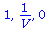 1, `/`(1, `*`(V)), 0