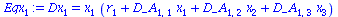 Dx[1] = `*`(x[1], `*`(`+`(r[1], `*`(D_A[1, 1], `*`(x[1])), `*`(D_A[1, 2], `*`(x[2])), `*`(D_A[1, 3], `*`(x[3])))))